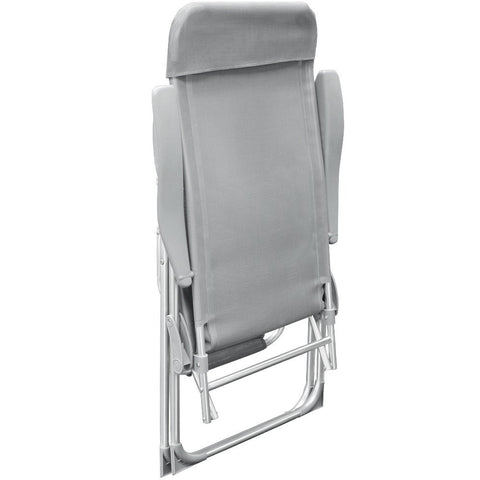 Rootz Garden Chair - Garden - Adjustable Backrest - Set of 4 - Aluminium