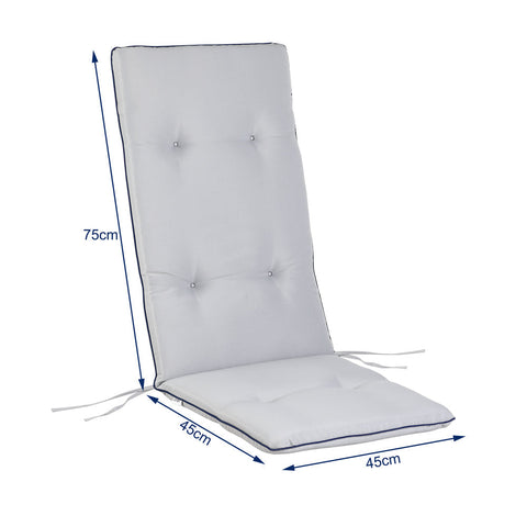 Rootz Garden Chair - Chair - Garden - Set of 6 - Polyester - 120 x 45 x 5 cm