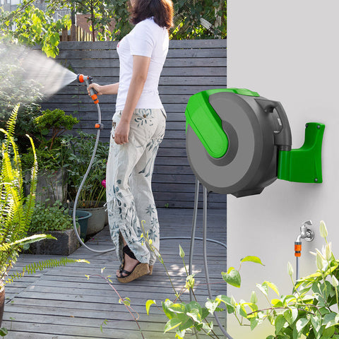 Rootz Wasserschlauchtrommel – Schlauchtrommel – Handbrause – automatisch – 30 m