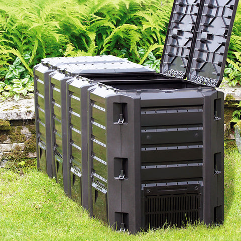 Rootz Composter - Weatherproof - Plastic - 1200 L - 198 x 72 x 83 cm