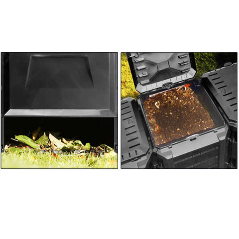 Rootz Composter - Weatherproof - Plastic - 1200 L - 198 x 72 x 83 cm