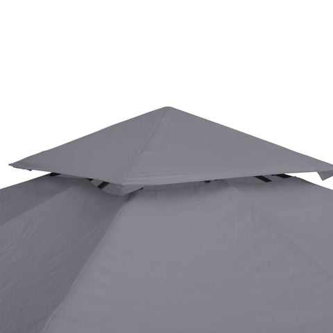 Rootz Pavillon-Ersatzdach – Ersatz-Vordach – Doppelstöckiges Vordach – Pavillon-Dach – Metall – Tiefgrau – 300 cm x 300 cm