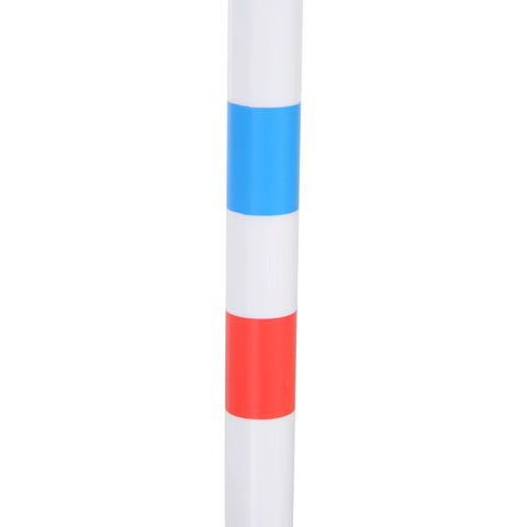 Rootz Agility-Set für Hunde – Hundetrainingsset – Hunde-Flechtrute – Aufbewahrungstasche – Stöcke Agility-Training für Haustiere Hund – Weiß/Blau – 305 x 60 x 94 cm