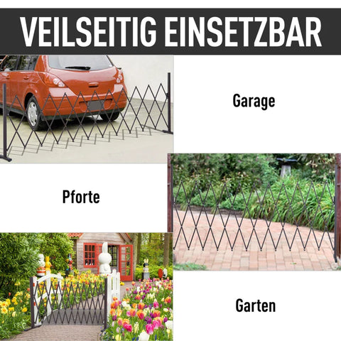 Rootz Scissor Gate - Barrier Scissor - Barrier Extendable - Fence - Expanding Trellis Fence - Brown - L300 x W31 x H103.5 cm