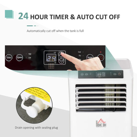 Rootz Air Conditioner - White - Abs - 12 cm x 12.91 cm x 26.69 cm
