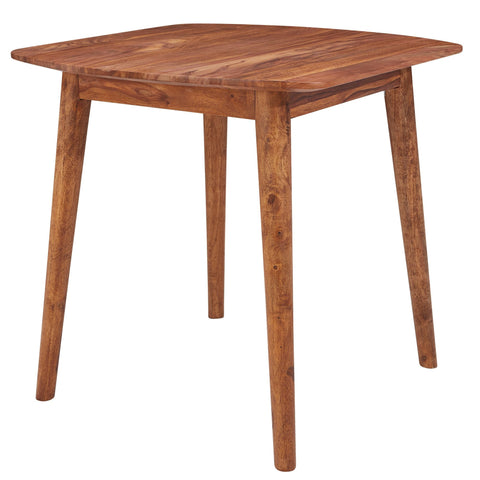 Rootz Esstisch – Palisander-Massivholz – Designer-Küchentisch – Rustikal und modern – Esstisch aus Massivholz – 80 x 78 x 80 cm 