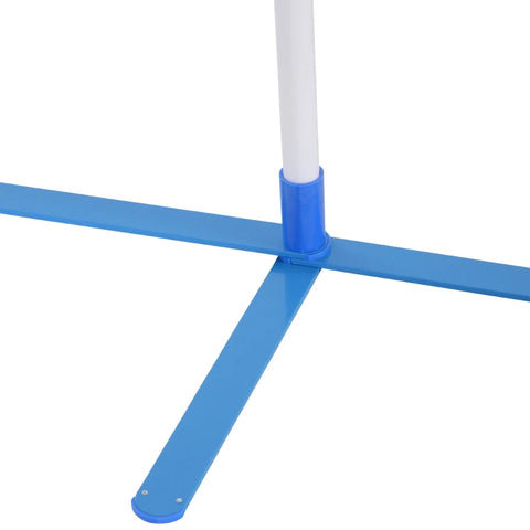 Rootz Agility-Set für Hunde – Hundetrainingsset – Hunde-Flechtrute – Aufbewahrungstasche – Stöcke Agility-Training für Haustiere Hund – Weiß/Blau – 305 x 60 x 94 cm