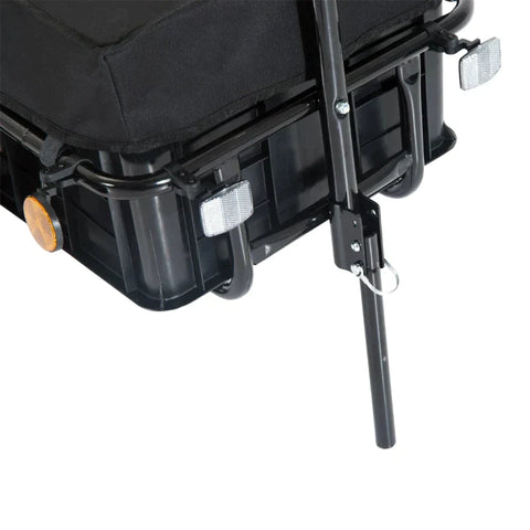 Rootz Bicycle Trailer - Cargo Trailer - Bike Trailer - Cargo Trailer - Garden Trolley - Black - 144 x 59 x 80 cm