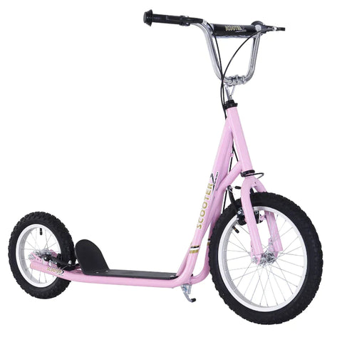 Rootz Kinderroller – Tretroller – Stadtroller – Teenager-Roller – Push-Kick-Scooter für Kinder – verstellbarer Lenker – Doppelbremsen-Ständer – Pink