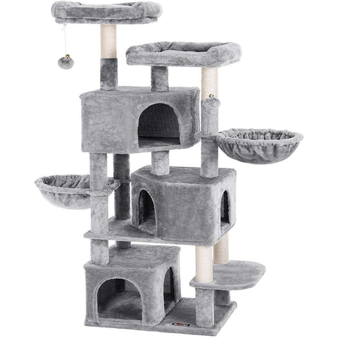 Rootz Cat tree with 3 cat caves - 164 cm - Cat house - Scratching post - Cat tree - Cat scratching posts