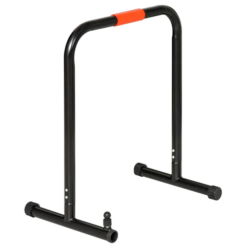 Rootz Dip-Ständer – Dip-Stangen – Push-Up-Dip-Station – verstellbares Fitness – Schwarz – 94–102 x 62 x 73 cm