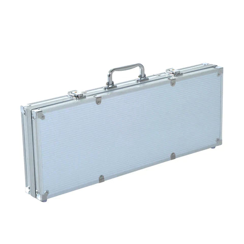 Rootz Poker Case Set - Poker Chips - Aluminum Case Poker - Polystyrene - 55.5x22x6.5cm