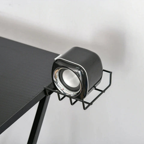 Rootz Gaming Desk - Gaming Table - Computer Desk - Writing Table - Black - 106 cm x 60 cm x 93.5 cm