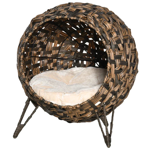 Rootz Cat House - Cat Sleeping Place - Cat Cave - Pet House - Brown