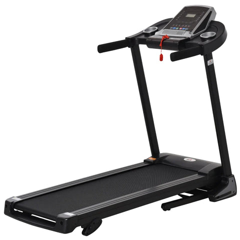 Rootz Treadmill - Electric Treadmill - Foldable Treadmill - LED Display - Drink Holder - Mobile Phone Holder - Home - Gym - Black/Grey - 142 x 66 x 127 cm