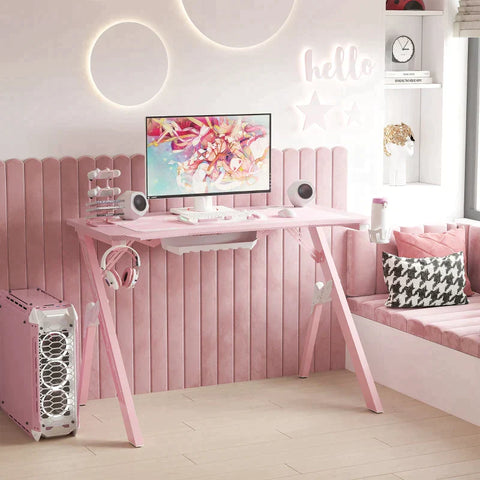 Rootz Gaming Table - Gaming Desk - Desk - 110 cm x 58 cm x 75 cm