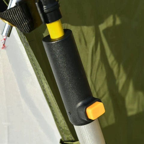 Rootz Zelt – Pop-Up-Zelt – Campingzelt – automatisches Zelt – Campingzelt für 4 Personen – wetterfest – Grün/Grau – 195 cm x 240 cm x 240 cm