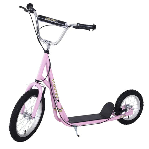 Rootz Kinderroller – Tretroller – Stadtroller – Teenager-Roller – Push-Kick-Scooter für Kinder – verstellbarer Lenker – Doppelbremsen-Ständer – Pink